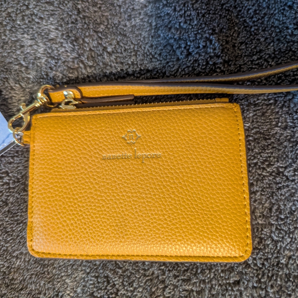 Nanette Lepore Becka Top Zip Card Case Wristlet One Size